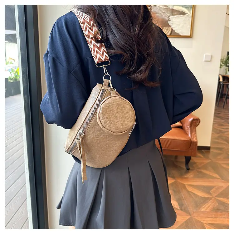 2024 Women's Pu Texture Chest Bag Set of 4 — feature 32