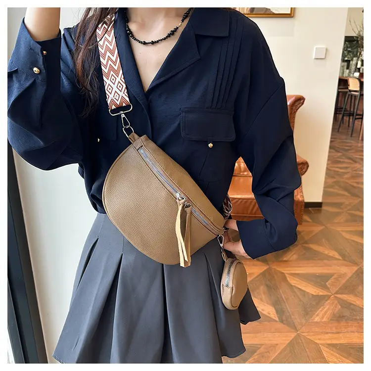 2024 Women's Pu Texture Chest Bag Set of 4 — feature 34
