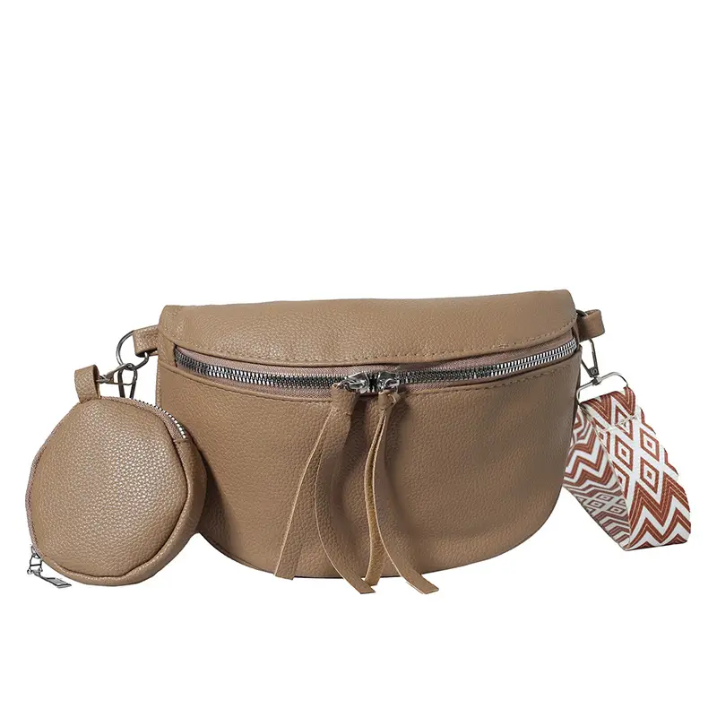 2024 Women's Pu Texture Chest Bag Set of 4 - Image 4
