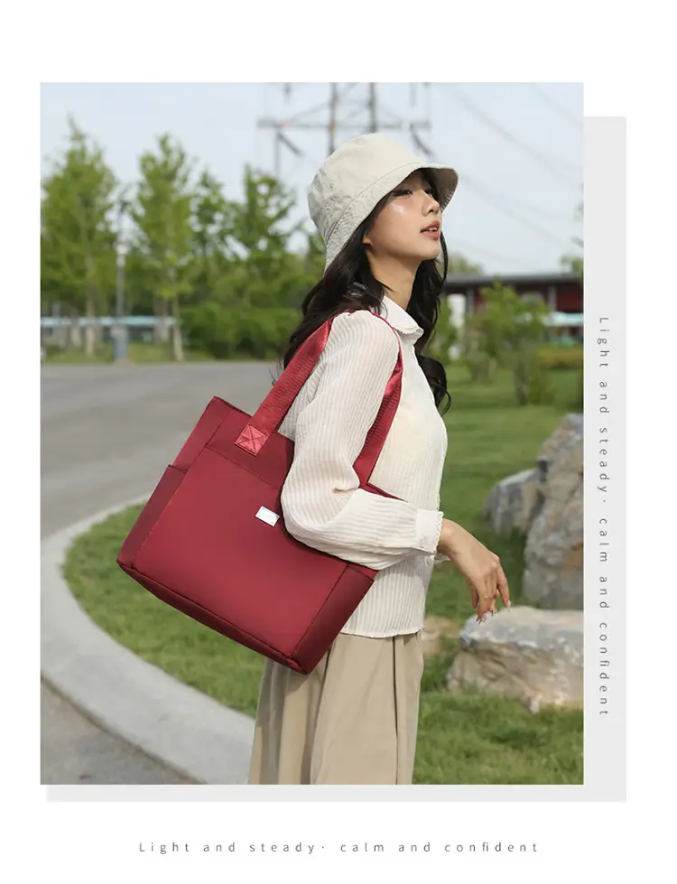 2025 New Mom Pink Nylon Shoulder Bag Large Capacity — feature 18
