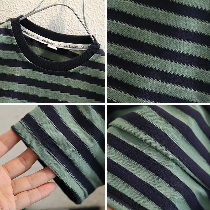 Boys Striped Thin T-Shirt Loose Casual Summer Top - Image 5