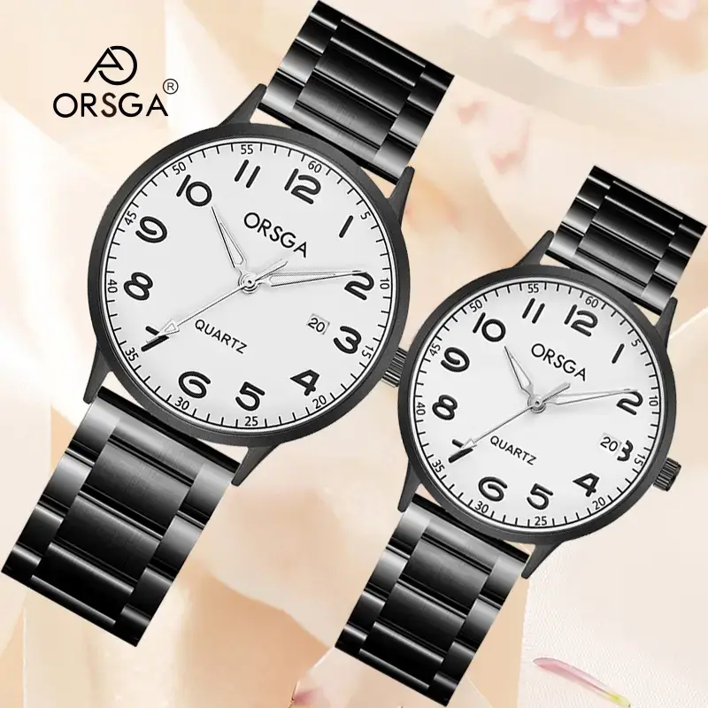 Orsga Quartz Leather Strap Watch for Men Women - Image 17