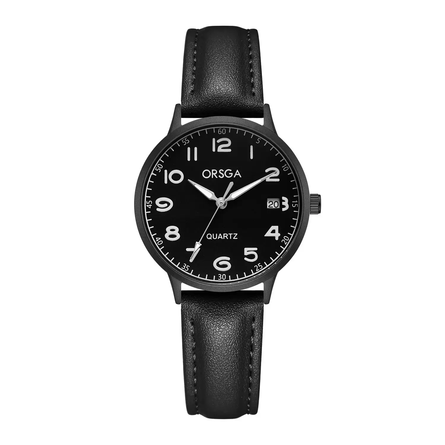 Orsga Quartz Leather Strap Watch for Men Women - Image 13