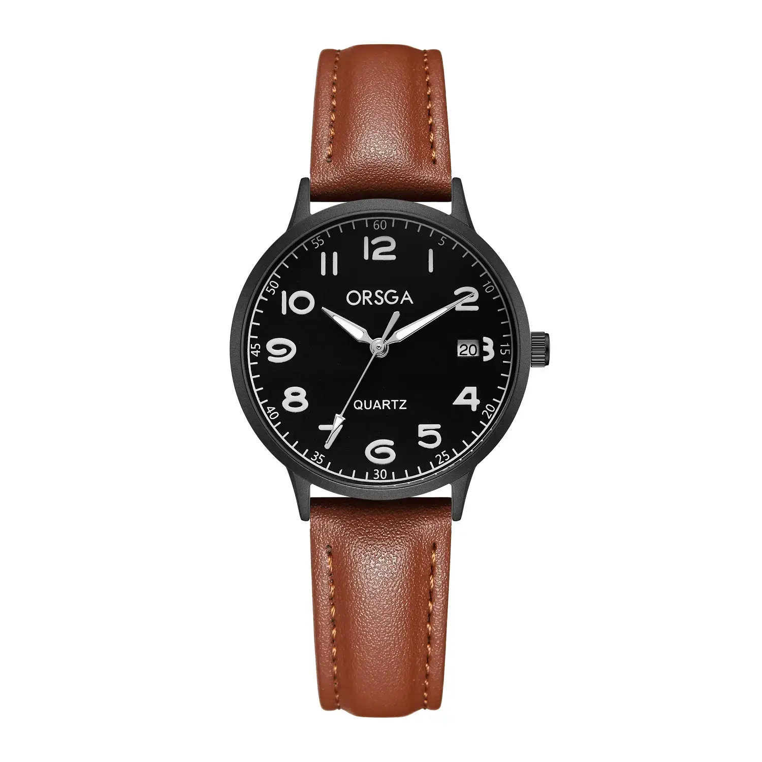 Orsga Quartz Leather Strap Watch for Men Women - Image 14