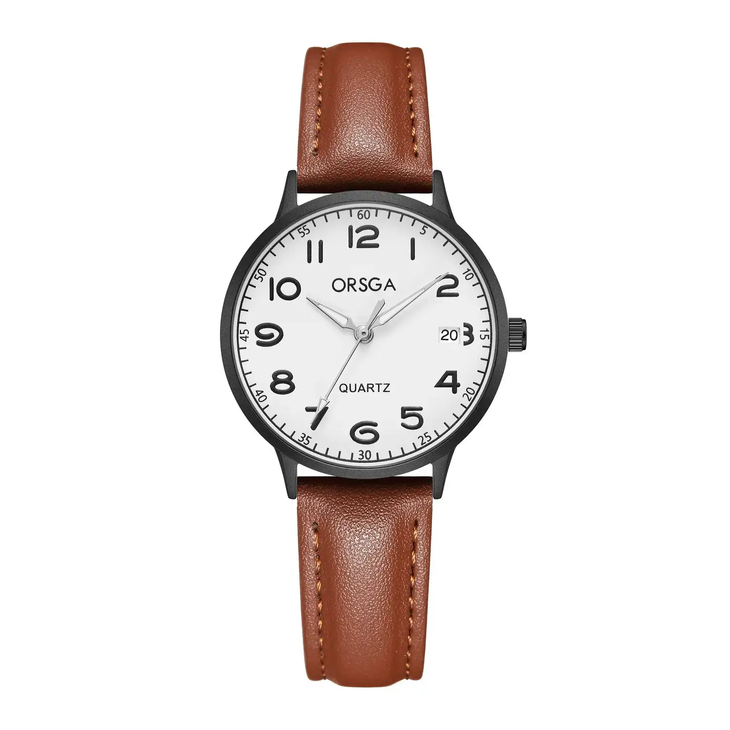 Orsga Quartz Leather Strap Watch for Men Women - Image 15