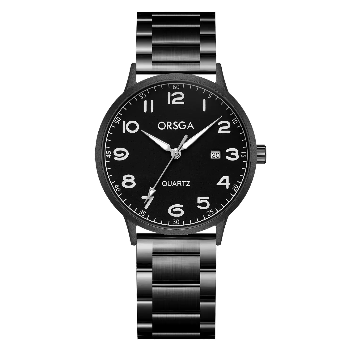 Orsga Quartz Leather Strap Watch for Men Women - Image 3