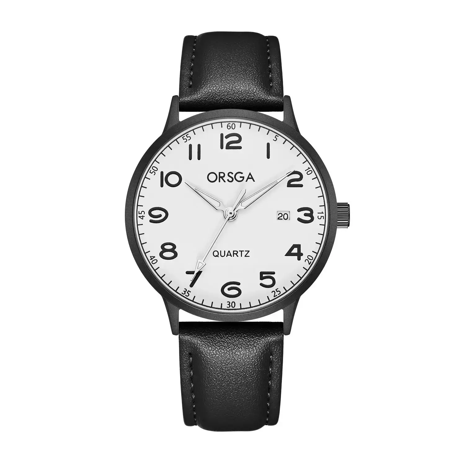 Orsga Quartz Leather Strap Watch for Men Women - Image 5