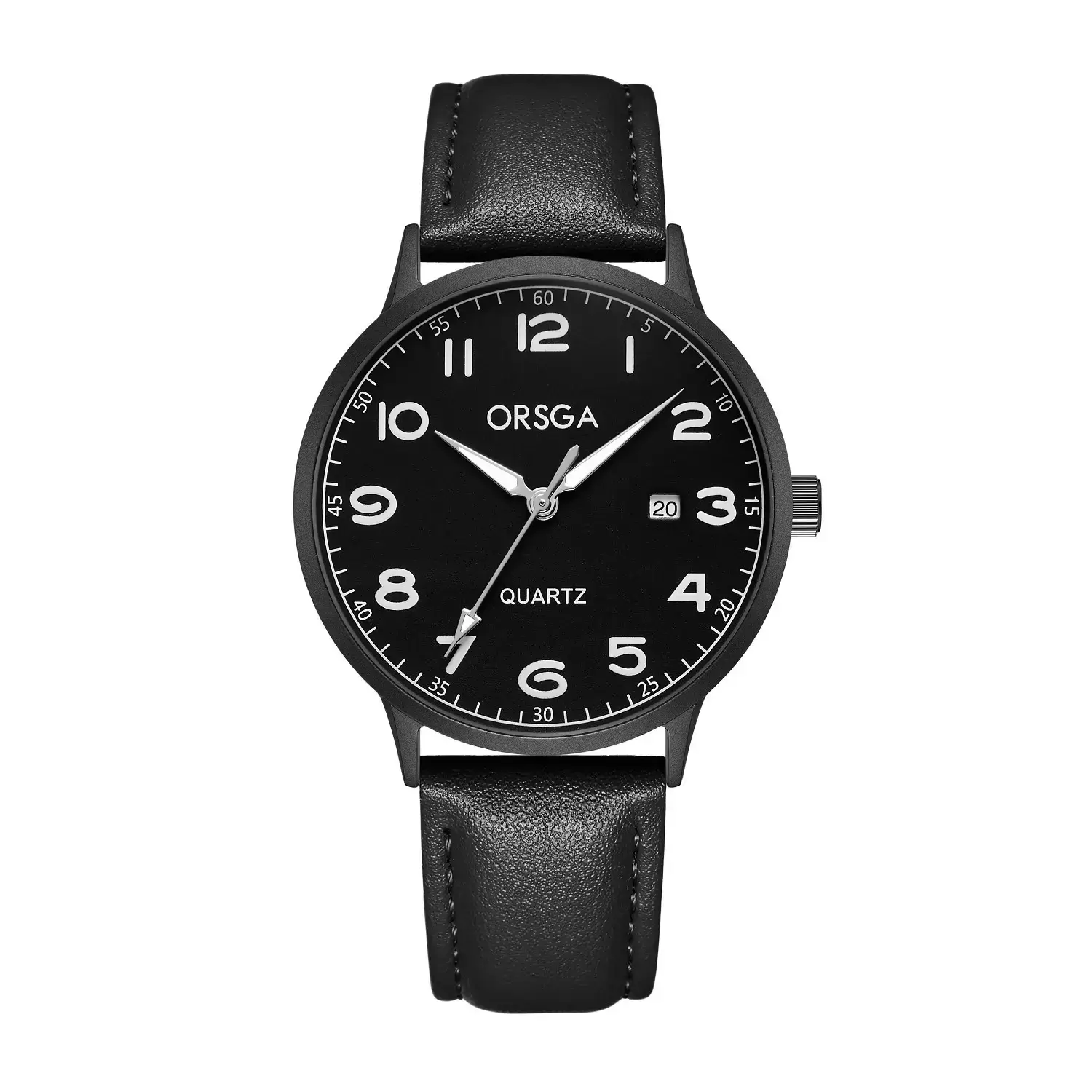 Orsga Quartz Leather Strap Watch for Men Women - Image 6