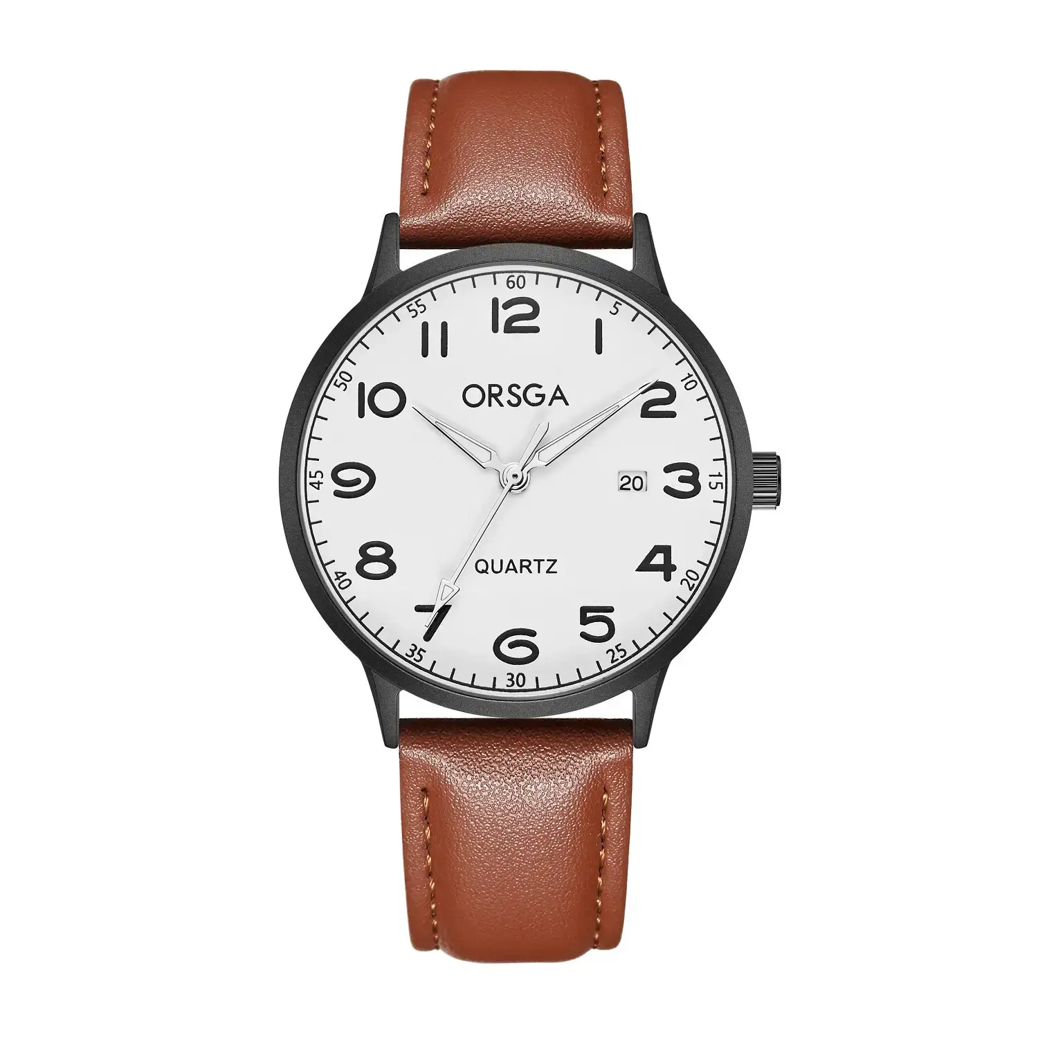 Orsga Quartz Leather Strap Watch for Men Women - Image 8