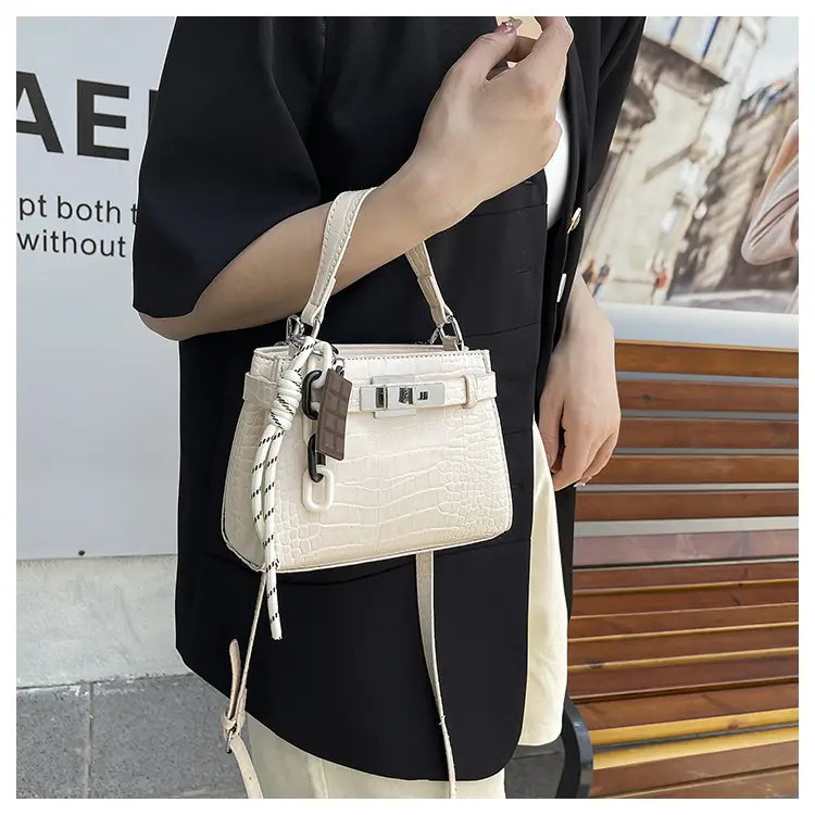 Women's Cream Kelly Crossbody Bag with Strap — feature 15