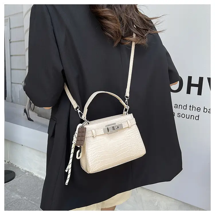 Women's Cream Kelly Crossbody Bag with Strap — feature 17