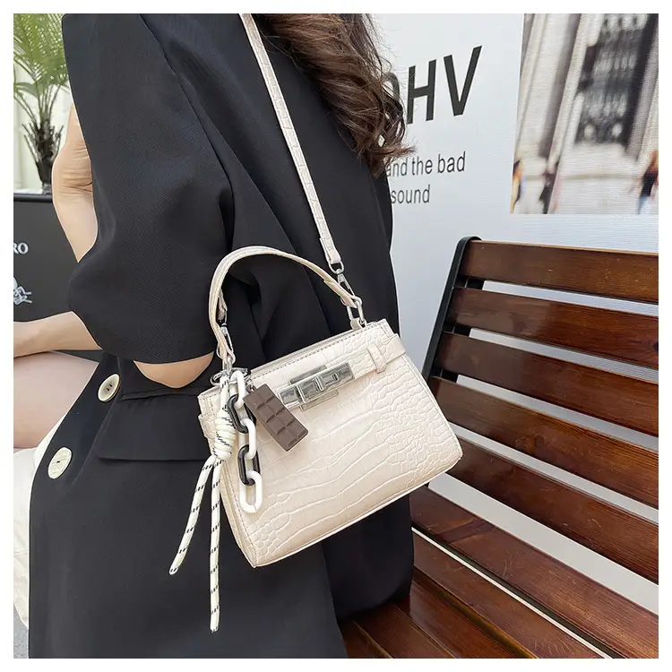 Women's Cream Kelly Crossbody Bag with Strap — feature 18