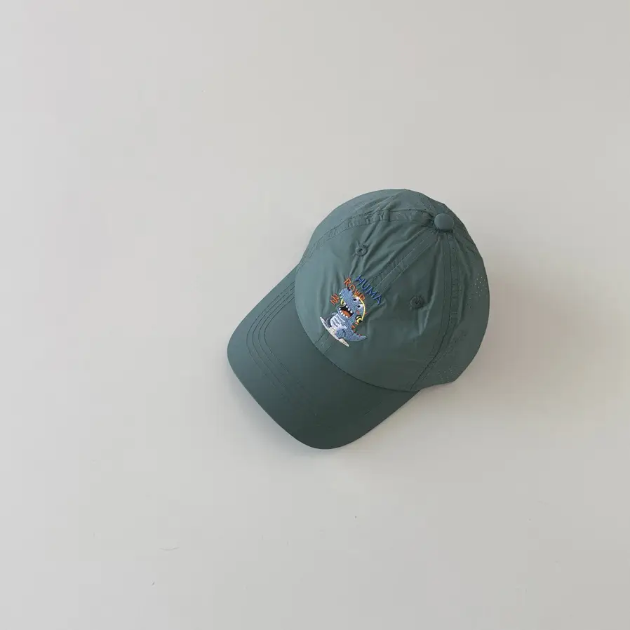 Kids Blue Embroidered Cap for Girls