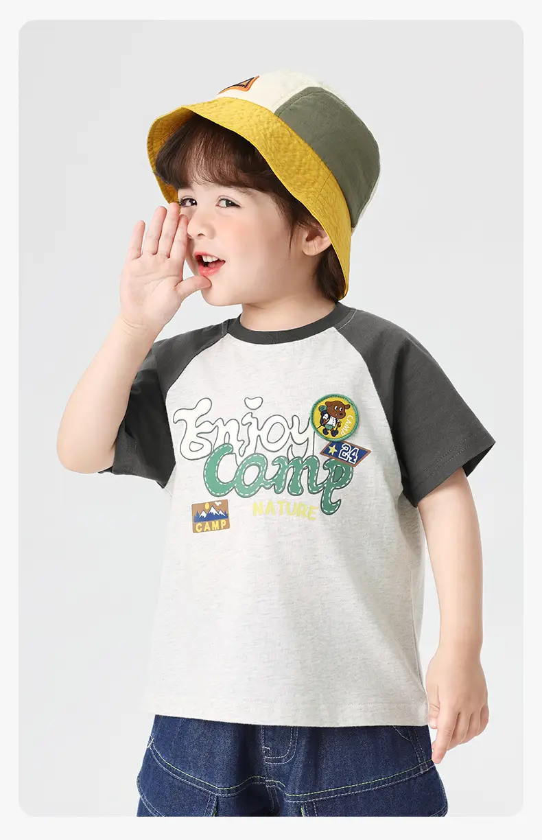 Right European Boys' Summer Outfit T-Shirt Denim Shorts — feature 13