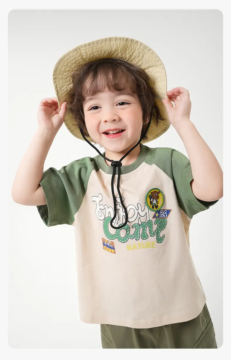 Right European Boys' Summer Outfit T-Shirt Denim Shorts — feature 18