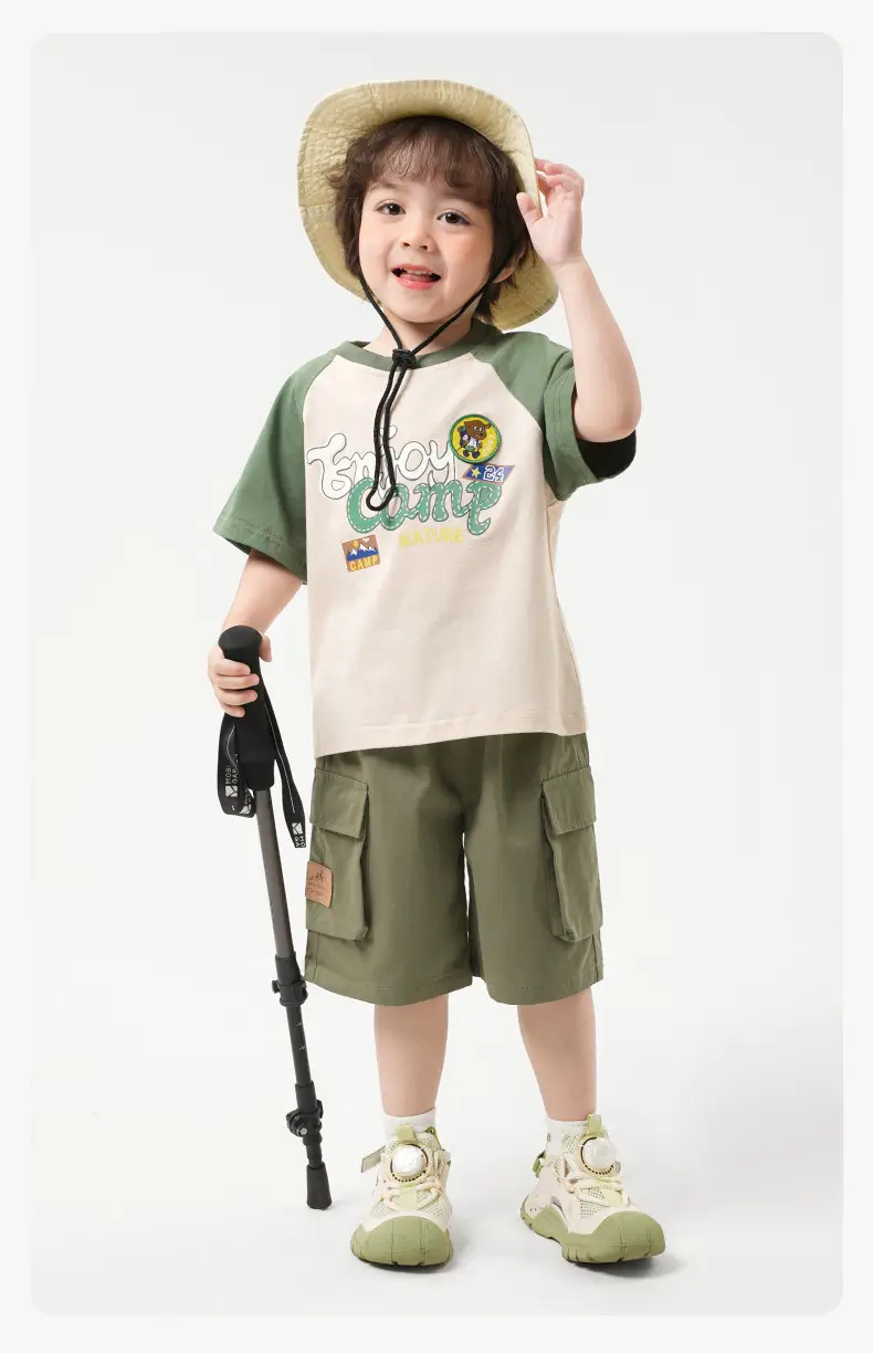 Right European Boys' Summer Outfit T-Shirt Denim Shorts — feature 19