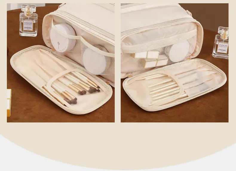 Black Large Capacity Makeup & Toiletry Bag — feature 6
