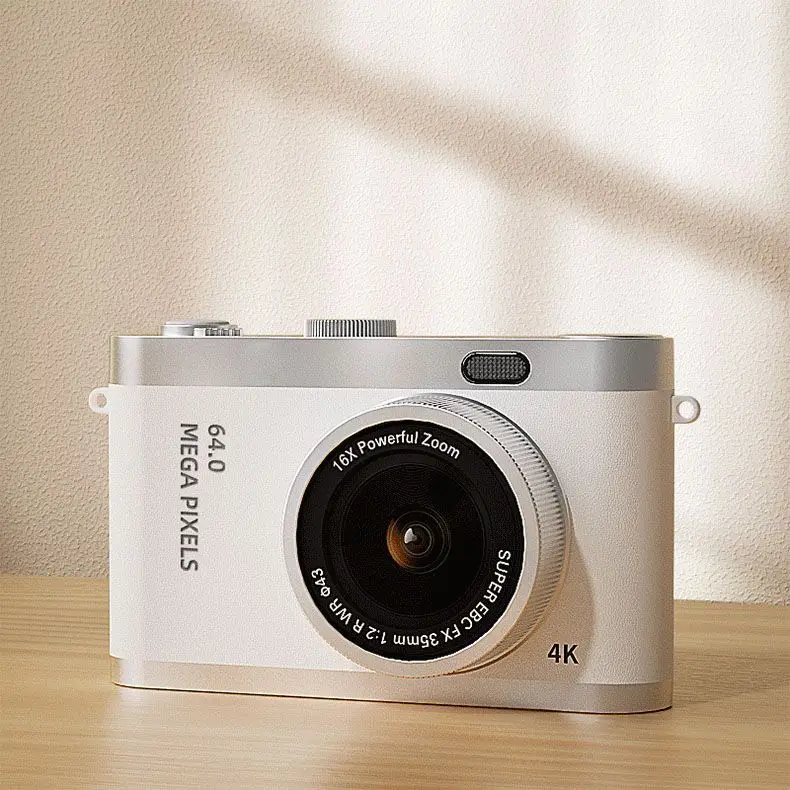 Dual-Camera Selfie-Capable Ccd Digital Camera for Students, Portable Retro Compact Point-And-Shoot Camera with Dual Lenses