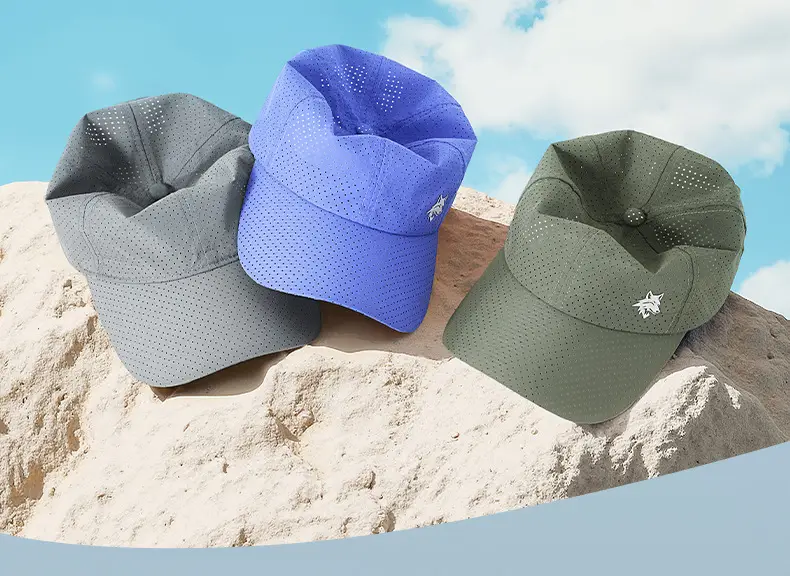 Men Grey Mesh Cycling Cap with Star Logo — feature 22