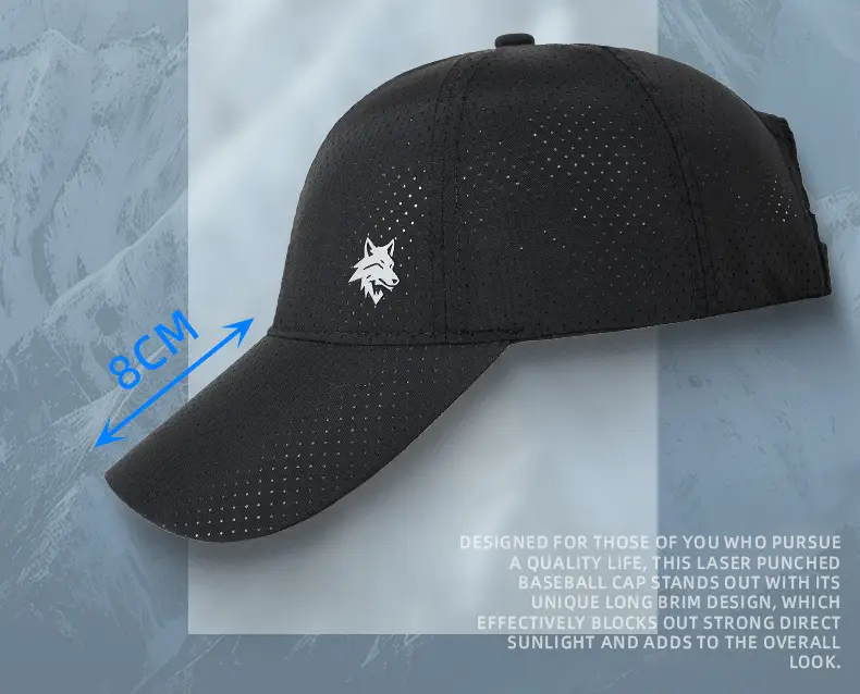 Men Grey Mesh Cycling Cap with Star Logo — feature 24