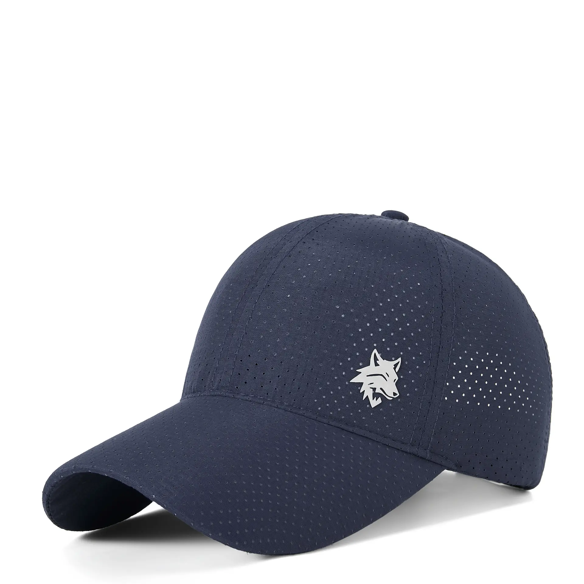 Men Grey Mesh Cycling Cap with Star Logo - Image 2