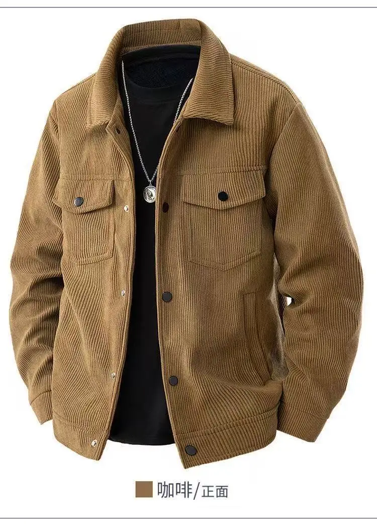 Cross-Border New Jacket Retro Trendy Japanese Casual Versatile Lapel Simple Casual Workwear Top — feature 11