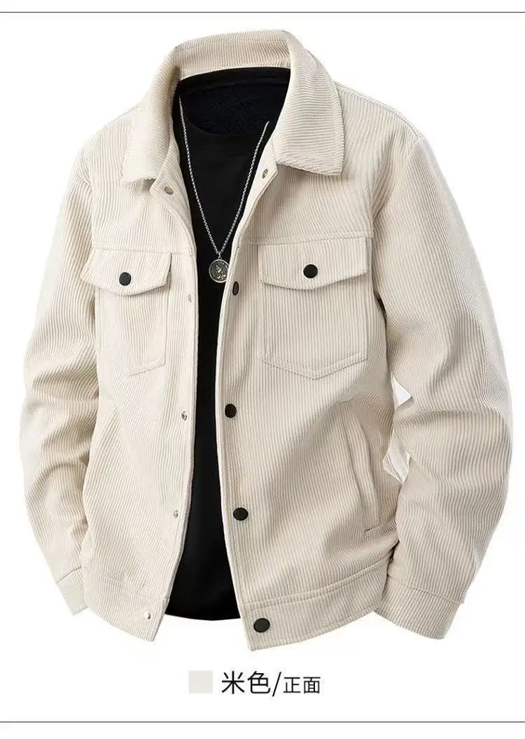 Cross-Border New Jacket Retro Trendy Japanese Casual Versatile Lapel Simple Casual Workwear Top — feature 7
