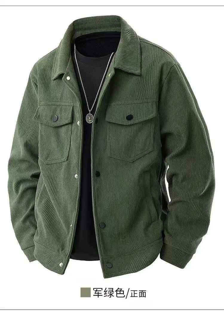 Cross-Border New Jacket Retro Trendy Japanese Casual Versatile Lapel Simple Casual Workwear Top — feature 9