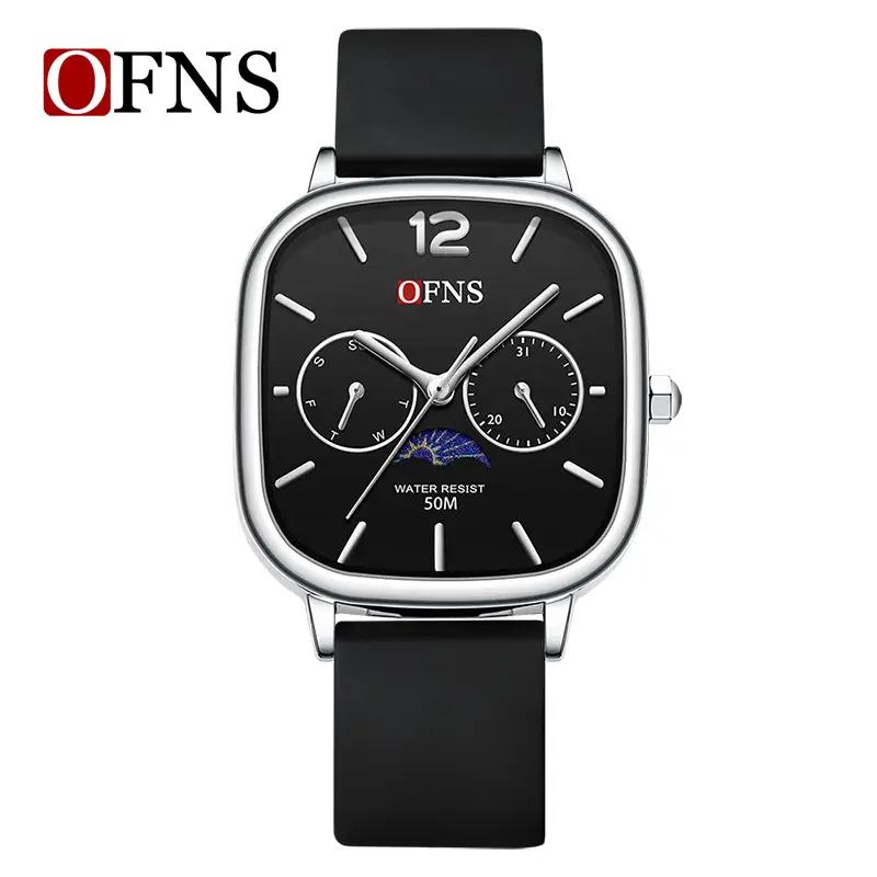 Oufani Women's Quartz Watch Waterproof Moon Phase Calendar - Image 11