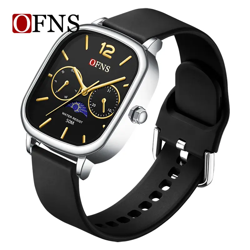 Oufani Women's Quartz Watch Waterproof Moon Phase Calendar - Image 3