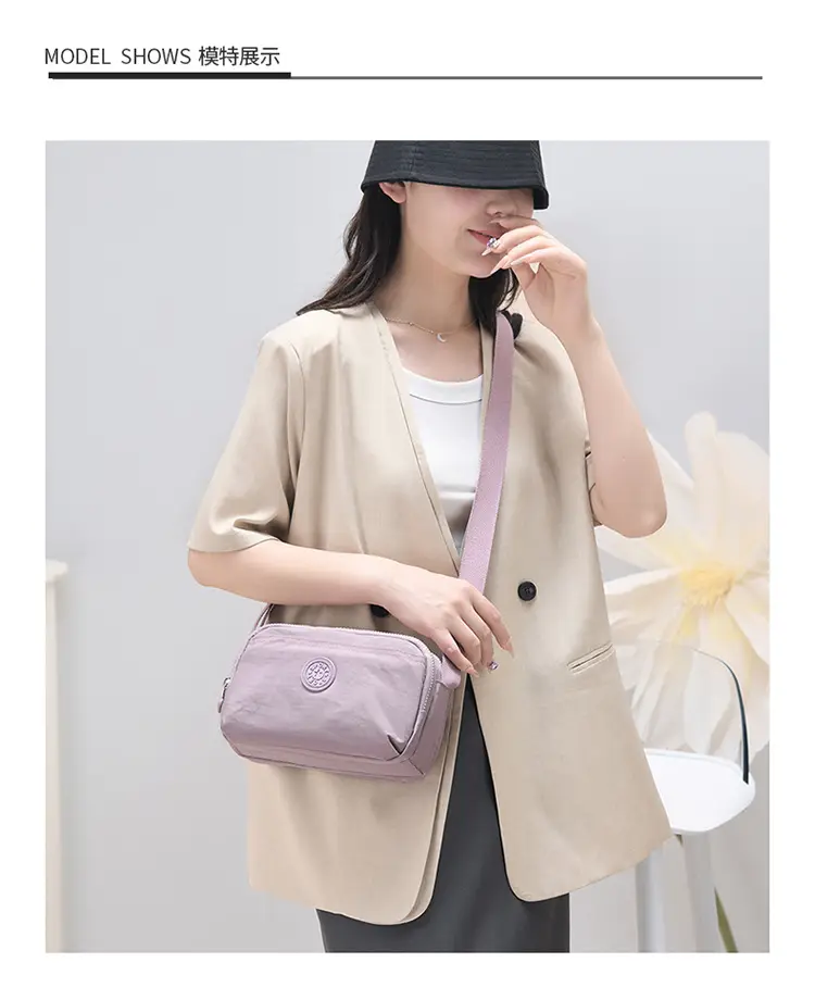 2026 Crossbody Bag for Women, Washed Fabric, Large Capacity — feature 13