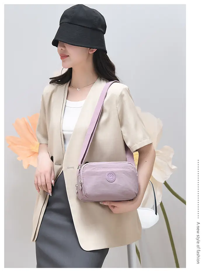 2026 Crossbody Bag for Women, Washed Fabric, Large Capacity — feature 15