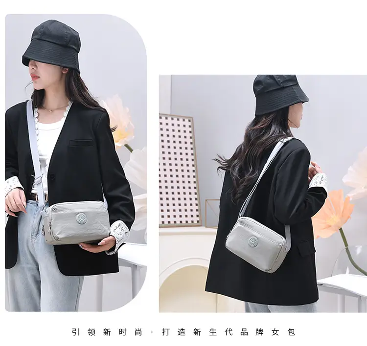 2026 Crossbody Bag for Women, Washed Fabric, Large Capacity — feature 19