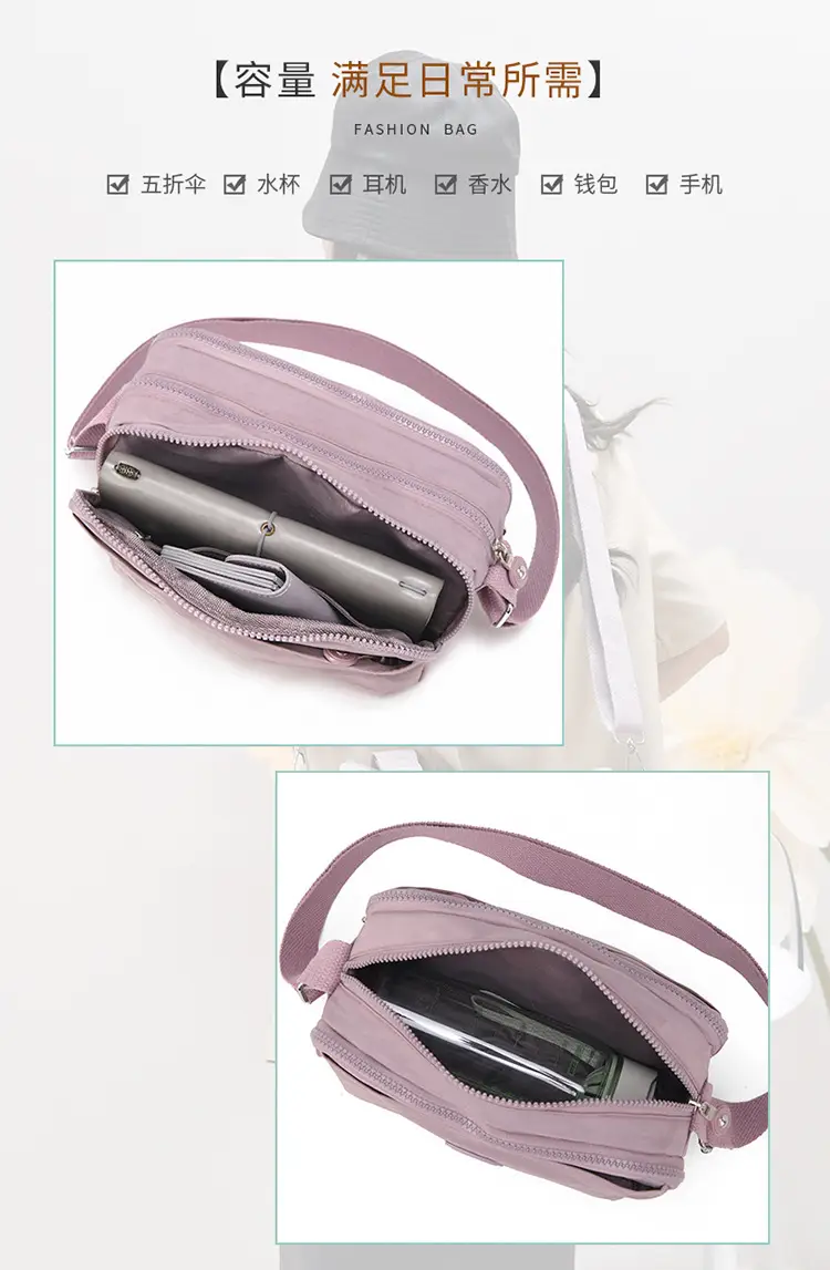 2026 Crossbody Bag for Women, Washed Fabric, Large Capacity — feature 8