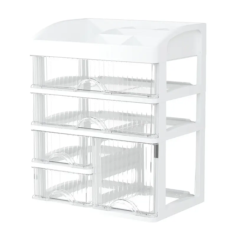 Cosmetics Storage Box with 2 Layers & A4 Paper Holder - Image 10