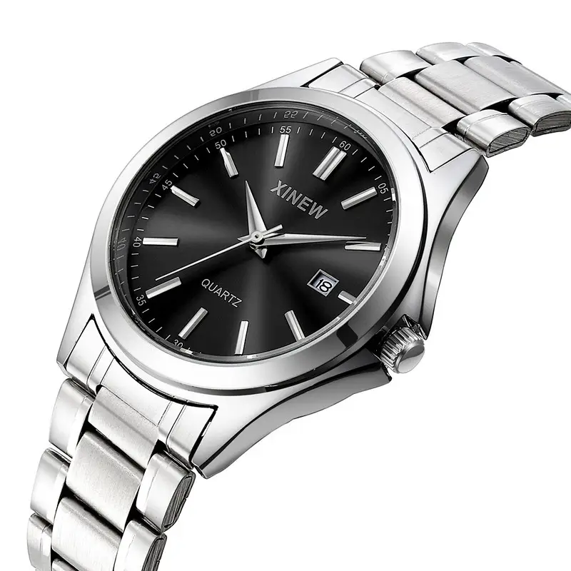 Men's Stainless Steel Calendar Watch Blue Dial — feature 6