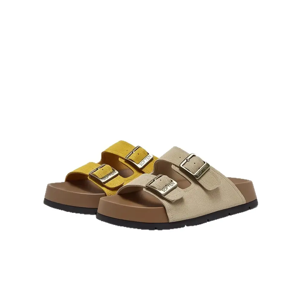 Thick-Soled Height-Increasing Birkenstock Sandals for Women's Summer Outer Wear 2025 Spring New Retro Casual Beach Sandals - Image 8