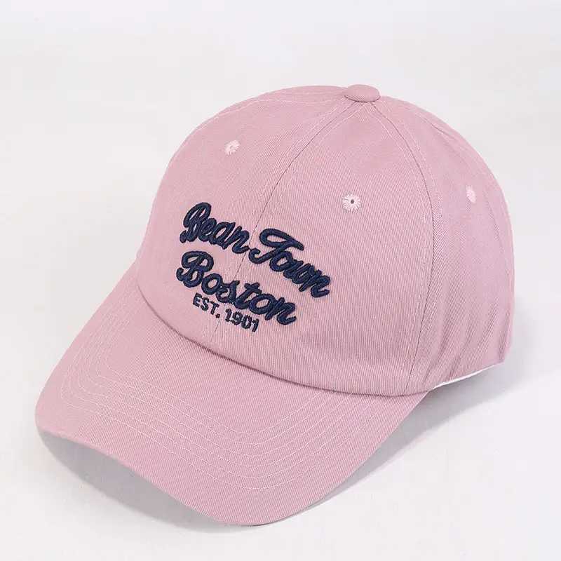 Women's Brown Embroidered Baseball Cap with Three-Dimensional Letter Design - Image 9