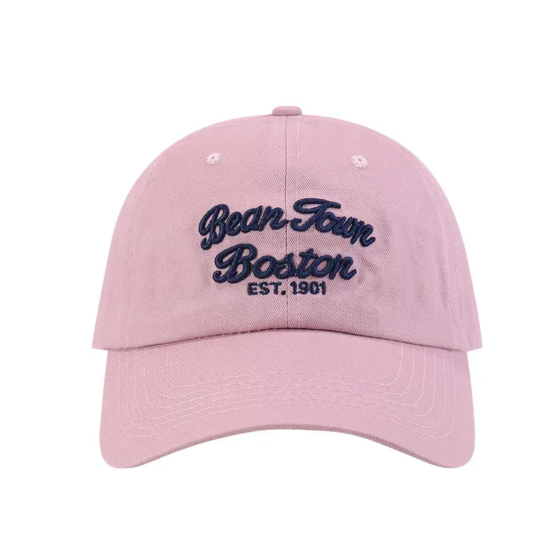 Women's Brown Embroidered Baseball Cap with Three-Dimensional Letter Design - Image 11