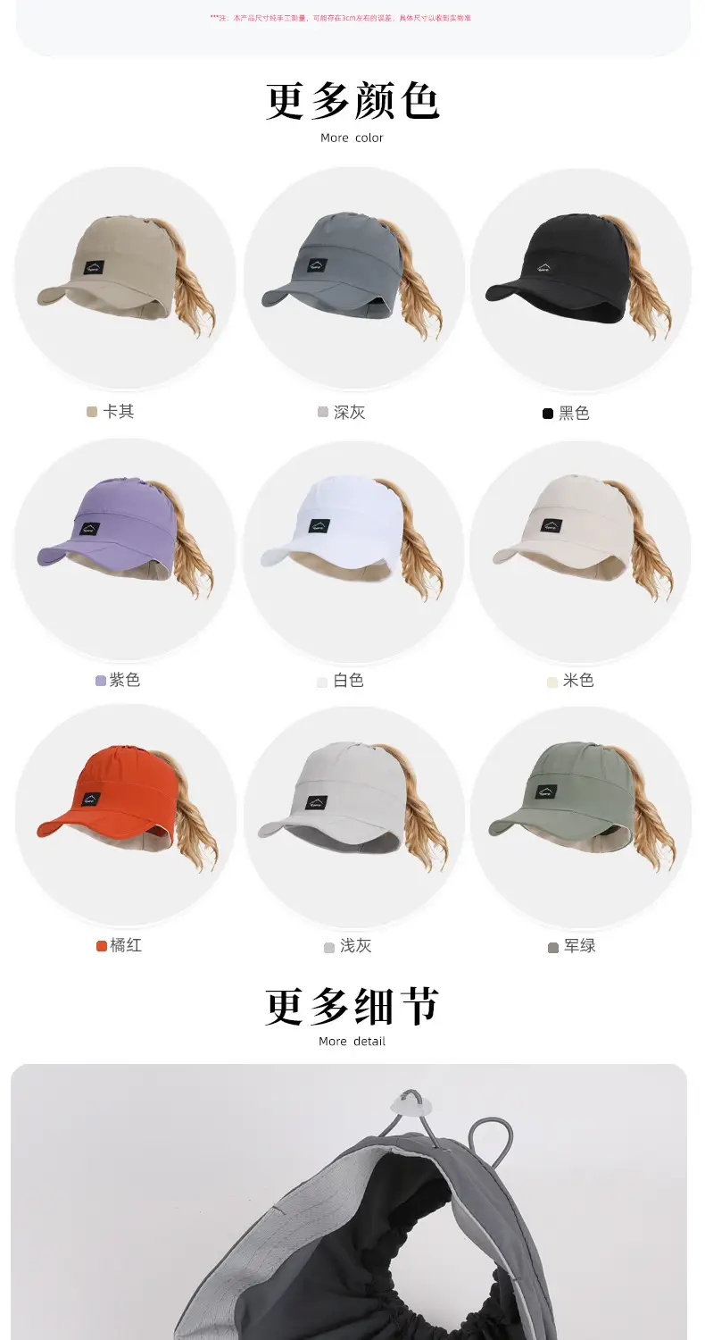 Women Sun Protection Hat with Large Brim, Multi Color, Lightweight & Breathable — feature 4