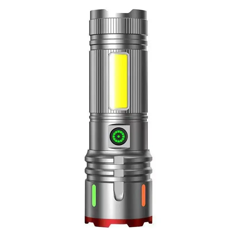 Rechargeable Aluminum Flashlight with 6 LiB Batteries & Telescopic Zoom — feature 12