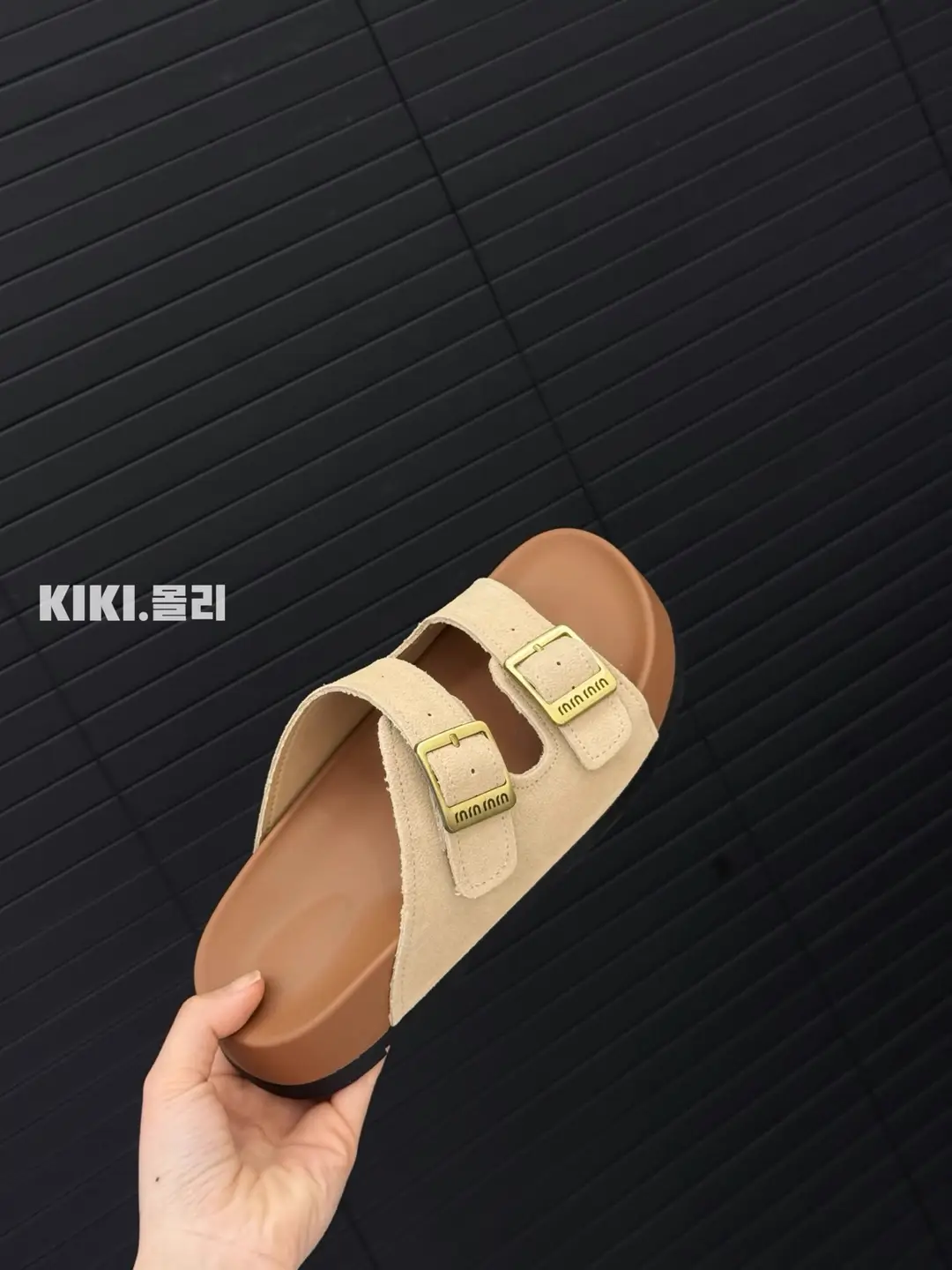 Birkenstock Sandals for Women's Outer Wear 2025 Summer New Thick-Soled Genuine Leather Lazy Slippers Beach Slippers Cork Shoes — feature 4