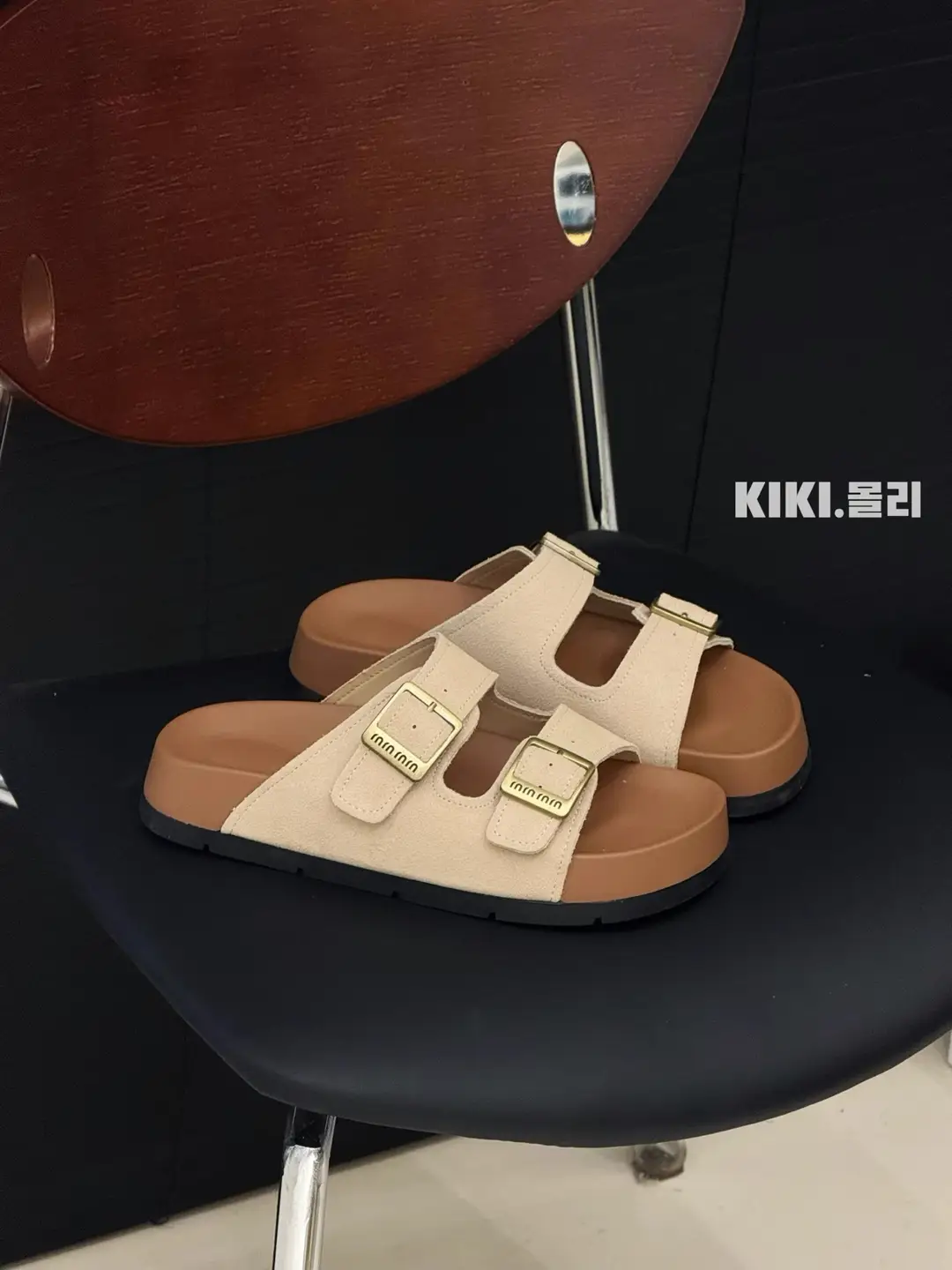 Birkenstock Sandals for Women's Outer Wear 2025 Summer New Thick-Soled Genuine Leather Lazy Slippers Beach Slippers Cork Shoes — feature 6