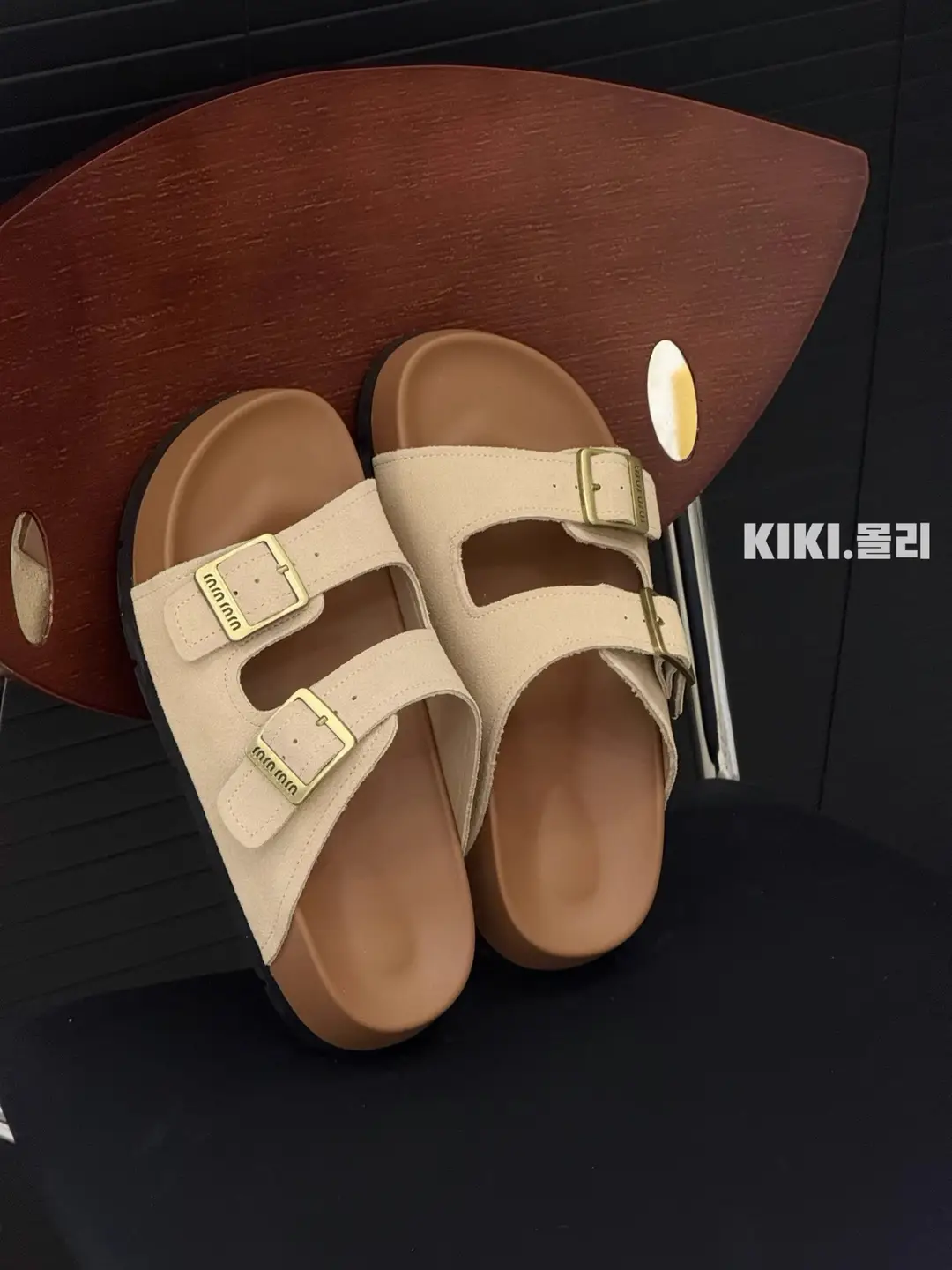 Birkenstock Sandals for Women's Outer Wear 2025 Summer New Thick-Soled Genuine Leather Lazy Slippers Beach Slippers Cork Shoes — feature 7