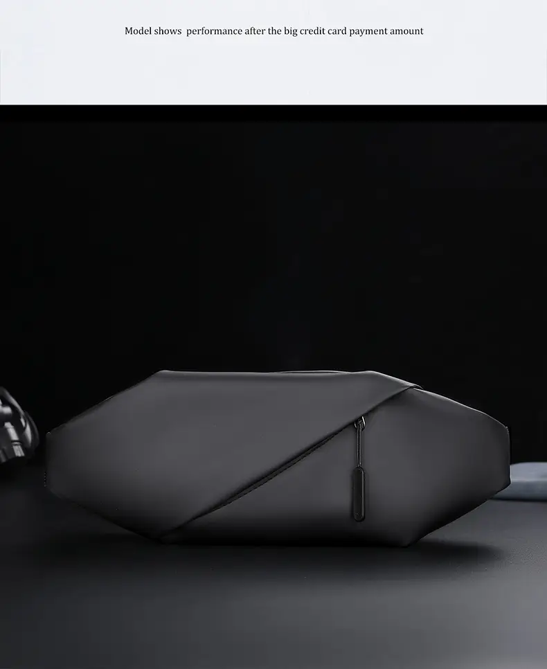 Men's Black Crossbody Bag for Commute & Business Use — feature 17