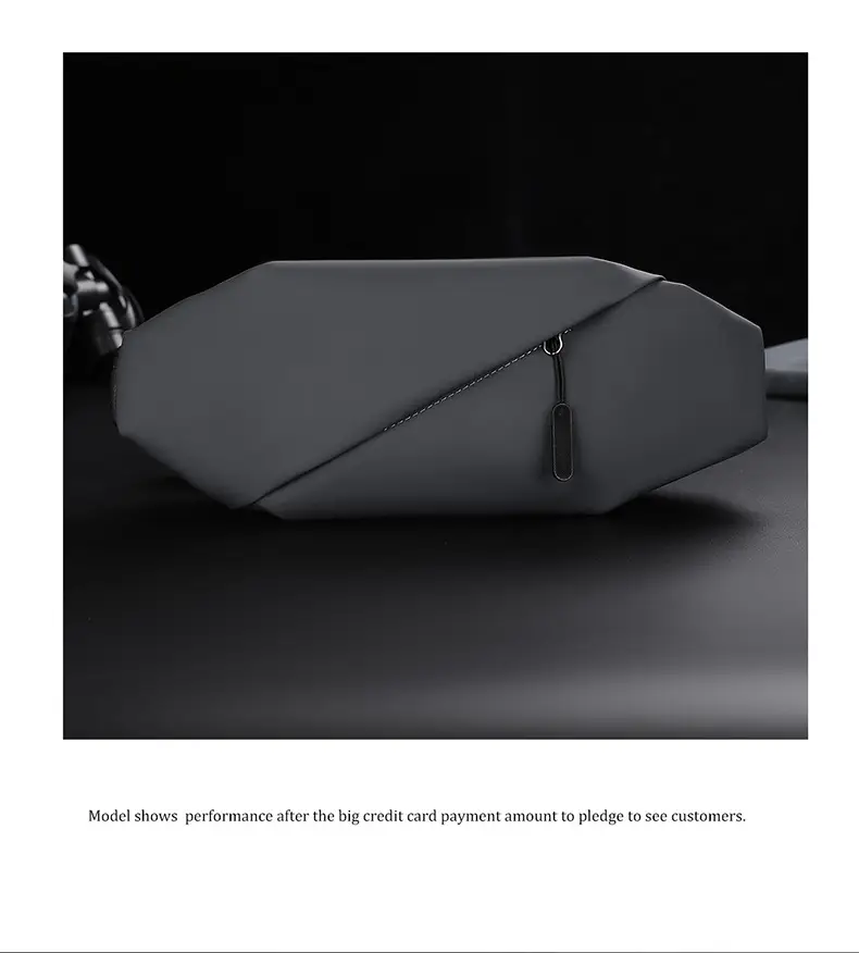 Men's Black Crossbody Bag for Commute & Business Use — feature 19
