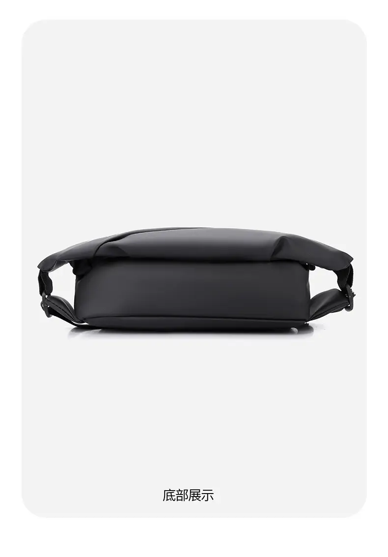 Men's Black Crossbody Bag for Commute & Business Use — feature 26