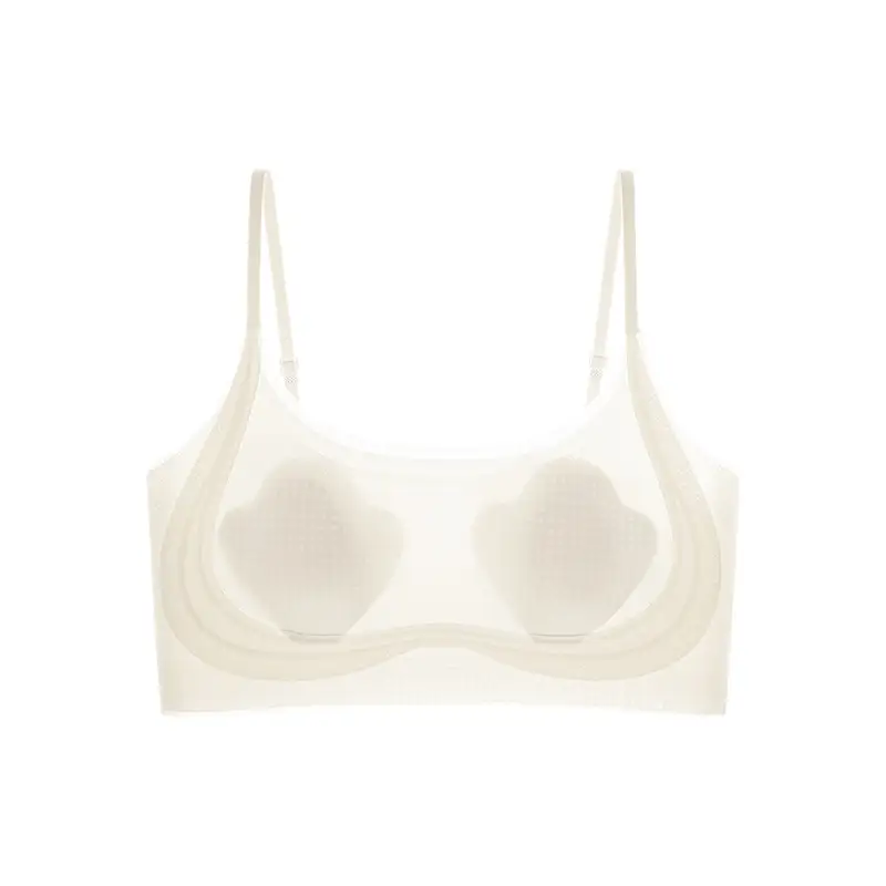 Snowskin Liquid Foundation Intimates for Women, Invisible, Traceless, Large Breasts, Small Breasts, Fixed Cup, Vest Style, Beautiful Back Bra