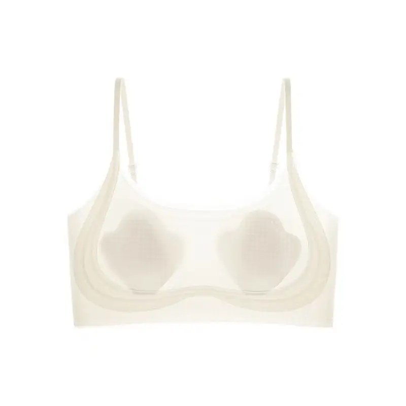 Snowskin Liquid Foundation Intimates for Women, Invisible, Traceless, Large Breasts, Small Breasts, Fixed Cup, Vest Style, Beautiful Back Bra