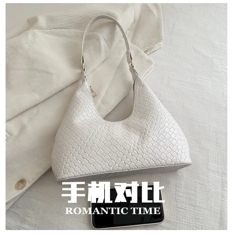 2025 New Summer Woven Commuter Bag Niche Design Large Capacity Single Shoulder Armpit Bag — feature 4